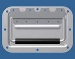 [1A292] 1A292 Mid-Size Recessed Chest Handle Zinc