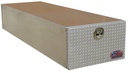 A-CG51- 18"H x 101"D x 36"W- Aluminum Super HD Semi Truck Trailer Cargo Toolbox, Smooth Body, Diamond TP Both End Drop Open Doors with SS T-Handle Locks