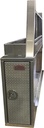 A-EP52 - 38"H x 80"D x 16"W - Aluminum HD Electric Contractor Box with Frame Mounts, with DT-T-Handle Locks, Two Side Open Doors, One 48" Shelf, Four Hooks, 6" Top Tray, Side Boxes, Expanded Rack with Diamond TP Finish Single Doors