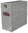A-FE41 - 19"H x 21 "D x 8"W - Aluminum Fender Drawer Toolbox, HD, All Smooth Finish, 5 Drawers (1-2=2' x 3-5=3.5"), Drop Open Door with Lockable Latch.