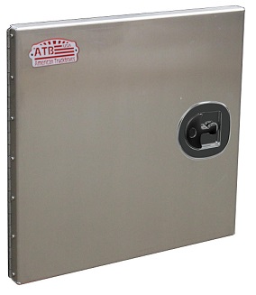 A-FG5 - 20" H x 2" D x 20" W - Aluminum Super HD Door Frame Kit, All Smooth Finish, Left Side Open Single Door with DT-T-Handle Lock.