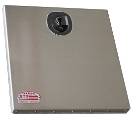 A-FG5 - 20" H x 2" D x 30" W - Aluminum Super HD Door Frame Kit, All Smooth Finish, Drop Open Single Door with Cable Supports and DT-T-Handle Lock.