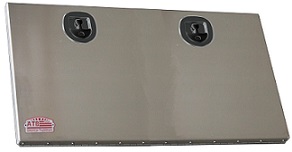 A-FG5 - 24" H x 2" D x 48" W - Aluminum Super HD Door Frame Kit, All Smooth Finish, Drop Open Single Door with Cable Supports and DT-T-Handle Locks.