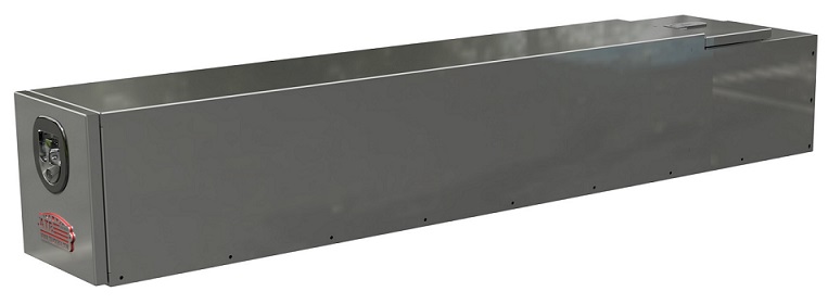 A-FT42 - 13"H x 76"D x 12"W - Aluminum Truck Pickup Fender Top Drawer Box, HD, All Smooth Body, two 60" Drawers, Pull Open Door with SS DT-T-Handle Lock, with Back Compartment & Upper Corner Notched