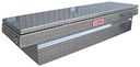A-HC4 - 16"H x 24"D x 72"W - Aluminum Pickup Cross Saddle Toolbox, Super HD, with Pro-Sliding Tray, Mounting Hardware, All Diamond TP Bright Finish, Single Top Open Lid and Push Button Lock.