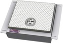 A-IB52 - 10"H x 36"D x 24"W - Aluminum Semi Truck In-Frame Box, Smooth Body & Diamond TP Single Lid with Stainless Steel Continuous Hinge, DT-T-Handle Lock & Mounting Kit.