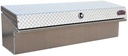 A-LS4 - 16"H x 17"D x 70"W - Aluminum HD Pickup Truck Low Profile (EZ Grab) Side Toolbox, with Pro-Sliding Tray, M-Hardware, Smooth Body and Single Top Open Mirror TP Lid and Push-In Lock.
