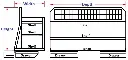 A-PC61 - 47"H x 57"D x 21.5"W - Aluminum HD Pickup Back Seat Cargo Storage Shelf System for Chevy Double Cab 2019-2025 with 3 Shelves (Plain-W/FE Space), 2 Drawers & Powder Coated MX-Black Body Only
