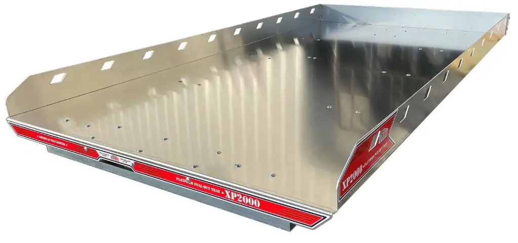 A-PP51 - 5"H x 95"D x 16.5"W - XP1200 Aluminum HD Flatbed Platform Pull-Out Tray - Rated at 1200 Lbs.