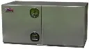 A-SG52 - 18"H x 18"D x 48"W - .125 Aluminum Underbody Semi Truck Trailer Toolbox, Super HD, All Smooth Finish, Left Side Open Double Doors with Door Support and Double DT-T-Handle Lock