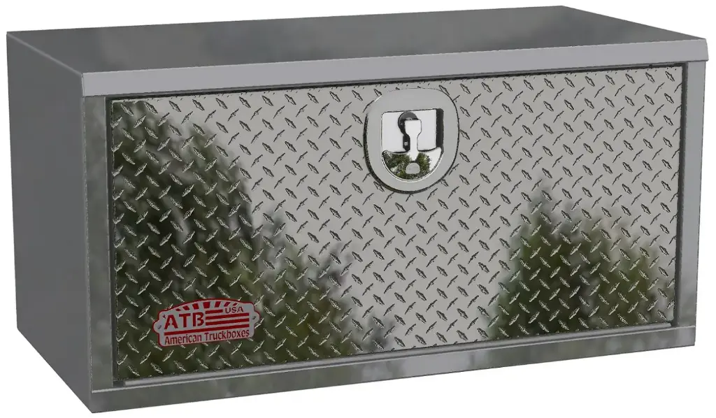 A-SR41 - 18"H x 18"D x 36"W - Aluminum Truck Trailer Service Utility HD Toolbox,<strong> All Smooth Body and Diamond TP Finish Single Drop Open Door with 3-Point SS DT-T-Handle Lock.</strong>