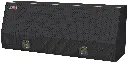 A-SU41 - 21"H x 16"D x 60"W - Aluminum Top Side Mount Compartment Utility HD Toolbox, All Smooth Body, Diamond TP Single Top Hinged Door with Shelf & SS T-Handle Lock, Powder Coated MX-Black