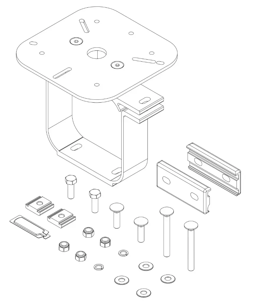 Prime Design ASH-8033 - Strobe Light Holder Universal Mounting Bracket Kit