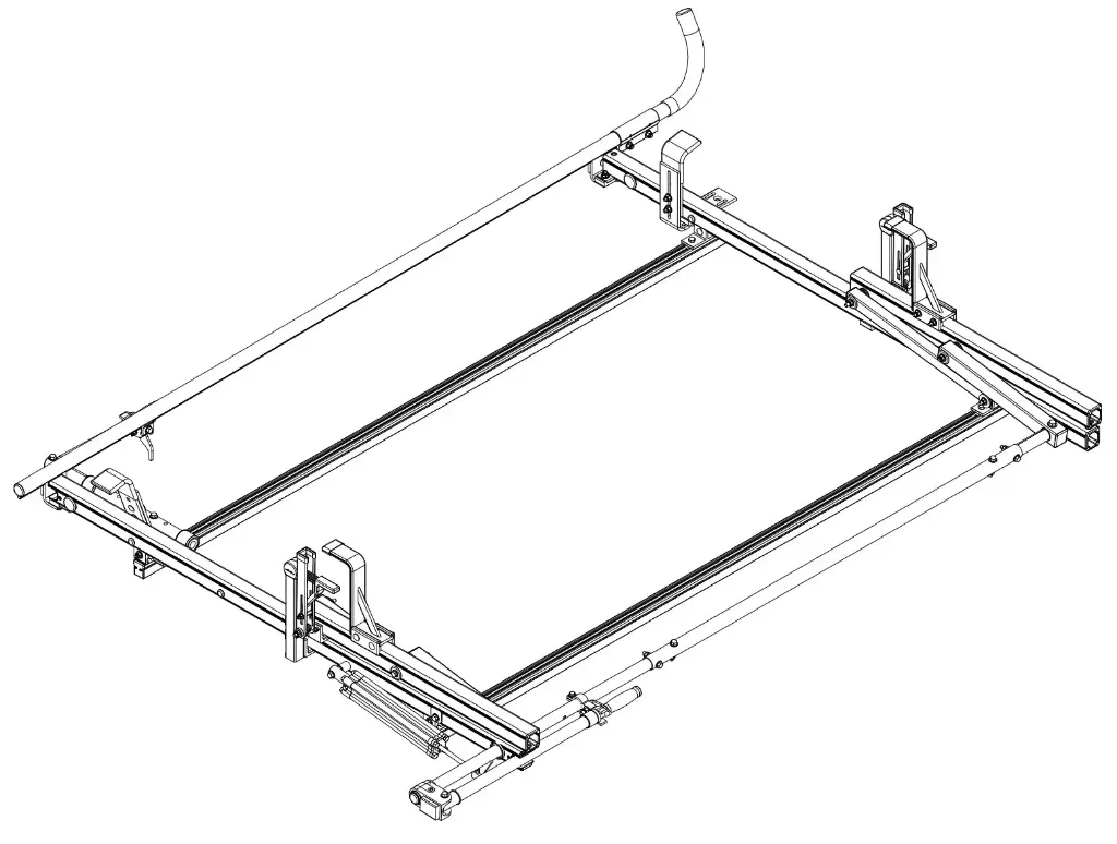 Prime Design PCR-6000 - Quick Clamp Street Side & Horizontal Rotation Curb Side Pickup Rach with Two Crossbars, Two 62" Crossbars and 6' Spacing