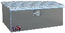 A-TC41C - 18"H x 18"D x 36"W - Aluminum Truck Top Chest Box (Fifth Wheel) Toolbox, HD, All Smooth Body, Diamond TP Top Open Single Lid with Gas Springs and Single Lift Handle Lock.