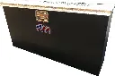 A-TC43C - 18"H x 8"D x 48"W - Aluminum Top Chest Slim Design Toolbox, Flush Back, HD, Smooth Body Powder Coated MX-Black, Diamond TP Top Open Single Lid and Lift Handle Lock.
