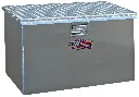 A-TC51C - 24"H x 24"D x 48"W - 10g Aluminum Semi Truck Top Chest Toolbox, Super HD, Smooth Bright Body with Diamond TP Top Open Single Lid with Gas Springs and Lift Handle Lock.