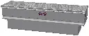 A-UC41 17"H x 13"D x 59"W - Aluminum UTV Cross Box for Gator-Polaris Ranger, HD, All Smooth Body, Diamond TP Single Top Open Lid with Gas Springs & Sliding Tray with Dividers