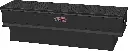 A-UC41 17"H x 17"D x 59"W - Aluminum UTV Cross Box for Gator-Polaris Ranger, HD, All Smooth Body, Diamond TP Single Top Open Lid with Gas Springs and Push Button Lock & Sliding Tray with Dividers, Powder Coated MX-Black