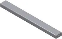 L-CB72S 72 (AL 64.625") Steel Cross Beam, Powder Coated Black (For M2100 L-Brackets)