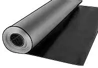 LRP102B 1/16" x 54" x 140' - 88 Durometer Solid PVC Without Adhesive Rubber Black (Sold Per Square Foot).