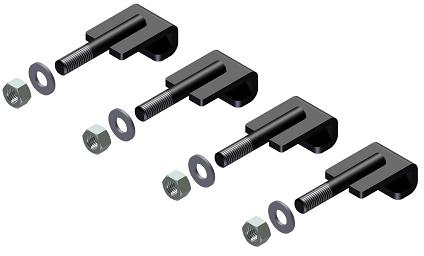 M3000H - Step Box Installation Mounting Kit (Hook Style 4.5") for C-Frame Mount Application up to 150lbs.