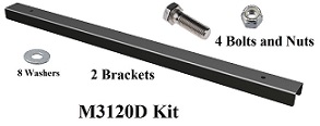 M3120D Deck Plate (DP10) Cross Bracket Installation Mounting Kit for C-Frame Top Mount Application.