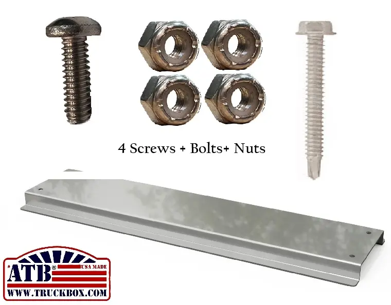 M7000FC - 1.25" x 8" x 52" - Tail Gate Foot Channel for BP Series (48"W Bed Packs) HD Aluminum & Smooth Finish