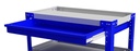 S-CMD41 - 4"H x 20"W x 36"D Steel Drawer for Machine Cart for Shop and Tools with Inside Partitioned Dividers and Powder Coated Blue Streak