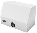 S-DM41 - 21"H X 16"D X 36"W - 14g Steel Drawer Master Box HD Toolbox, Tool Organizer and 1 Drawer, Powder MX-White Finish, Single Top Hinged Bottom Open Door with SS T-Handle Lock.