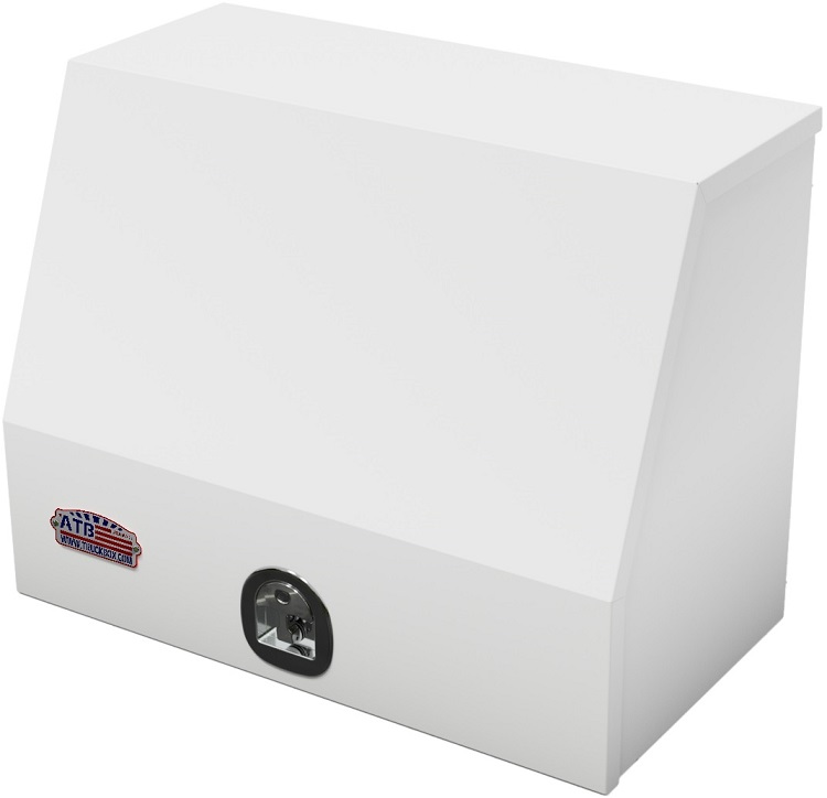 S-DM41 - 28"H X 20"D X 36"W - 14g Steel Drawer Master Box HD Toolbox, Tool Organizer Single Top Hinged Door with SS T-Handle Lock and 2 Drawer, Powder Coated WX-White