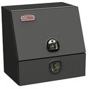 S-DU41 28"H x 20"D x 24"W - Steel Drawer Utility Toolbox, HD, Single Top Hinged Door and Single Drawer, DT-T-Handle Locks, Powder Coated MX-Black