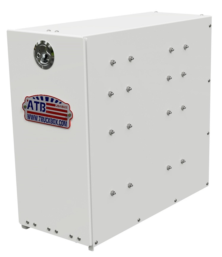 S-FE41 - 19" H x 21 " D x 8" W - Steel Fender Drawer Toolbox, HD, PD White Finish, 5 Drawers (1-2=2' x 3-5=3.5"), Drop Open Door with Lockable Latch.