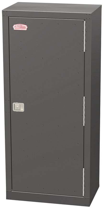 [S-MS21-802336R-V4-1] S-MS21 80"H x 23"D x 36"W - 18g Galvanize Machine Storage Cabinet, HD Design, 4 Shelves, 1 Drawers, 1 Spay Can Holder & 2 Door Shelf, Single Door with Slam Latch and Galvanized Finish