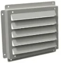 16g Stainless Steel Louvered Vent Grill with Mounting Holes