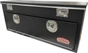 S-TB41 - Steel Top-Bottom Utility Truck Toolbox, Heavy Duty, Single Top Open Lid with Gas Springs, Single Drop Open Door, Locks & Powder Coated MX-Black
