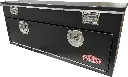 S-TB41 - 20"H x 20"D x 72"W - Steel Top Bottom Utility Truck Toolbox, HD, Single Top Open Lid with Gas Springs, Single Drop Open Door, Lock & Powder Coated MX-Black Finish
