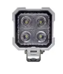 TALW-CF-4 3" x 4" x 2" Rectangular Steel Head Work Clear Flood Lamp 1100 Lumens 4 LED Black Finish 9" Pigtail Wires 
