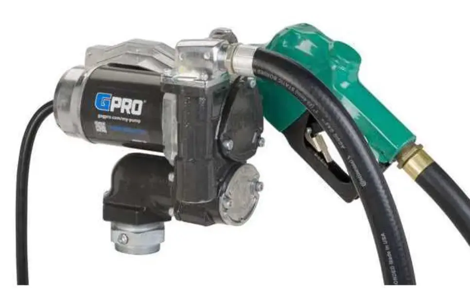 GPI 12V Fuel Transfer Pump V25-012AD-AU/Filler - 25 GPM - .41 HP - 2000 RPM - Automatic Nozzle & 18' Hose