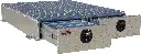 A-BP51 - 8"H x 28"D x 48"W - Aluminum Truck Pullout Bed-Pack Toolbox, Smooth Body & Diamond TP Top and Drawer Front, Super HD, Double 24" Drawers with Divider and DT-T-Handle Lock