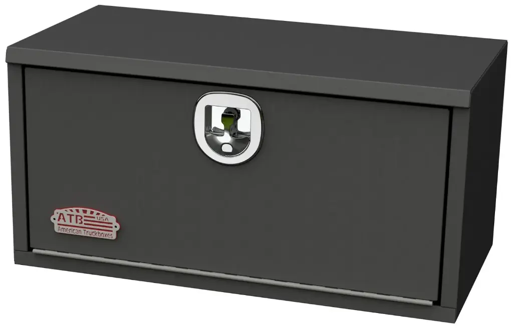 S-SR41 - 16"H x 16"D x 36"W - 14g Steel Truck Trailer Utility HD Toolbox, Single Drop Open Door with SS DT-T-Handle Lock, Powder Coated MX-Black 