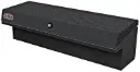 A-LS4 - 16"H x 17"D x 60"W - Aluminum HD Pickup Truck Low Profile (EZ Grab) Side Toolbox, Smooth Body, Diamond TP Top Open Lid with Push-in Lock, Pro-Tray & M-Hardware, Powder Coated MX-Black BODY ONLY