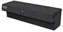 Aluminum Side Mount Tool Boxes (EZ Grab) Low Profile Powder Coated Smooth Body Diamond TP Single Top Open Lid Push-In Lock with Pro-Tray & M-Hardware - A-LS4 Series Medium Size Heavy Duty.