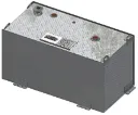 A-TS6 - .190 Aluminum Fuel Tank with Filler Cap, Heavy Duty, Smooth/Diamond TP Finish, with Mounting L-Brackets Baffled Larger Tanks - 2", 1-1/2" & 3/8" Female Fitting Top and 3/8" Bottom Side Drain.