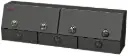 S-DU41- Steel Drawer-Utility Toolbox, Heavy Duty, Double Top Hinged Doors & Triple Drawers with SS DT-T-Handle Locks and Powder Coat Finish.