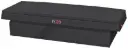 A-XC Series - Aluminum Pickup Truck Crossover Saddle Toolboxes, Heavy Duty, Top Open Lid with Advanced Push Button Locks, Pro-Sliding Tray & M-Hardware, Powder Coat Finish