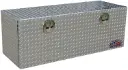 A-SG41 - .100 Aluminum Truck Trailer Utility Toolbox, Heavy Duty, All Diamond Tread Plate Finish, Single Drop Open Door with Cables & SS DT-T Handle Lock.