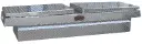 A-HG Series - Aluminum Pickup Truck Crossover Gull Wing Toolbox, Heavy Duty, Double Top Open Lids with Advanced Push Button Locks, Pro-Sliding Tray & Mounting Hardware, All Diamond TP Finish 