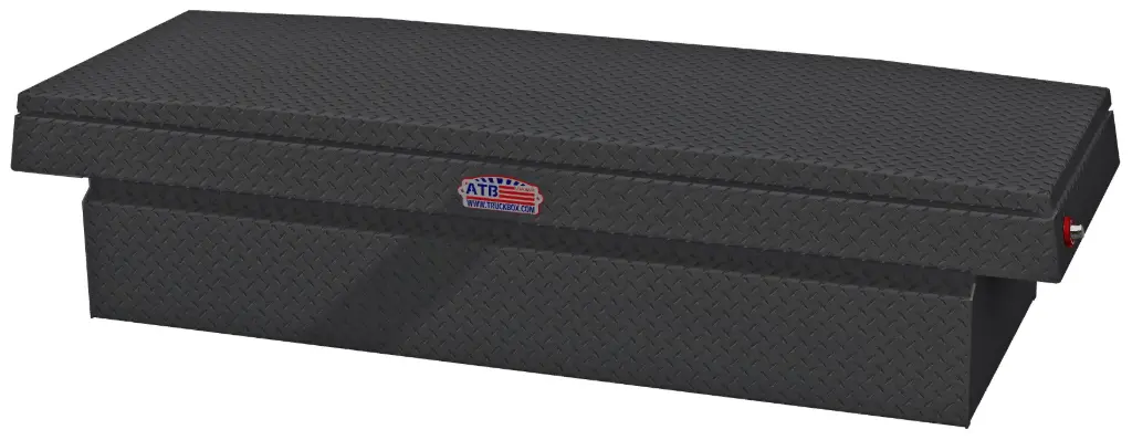 [A-XC3-162062-TTBX] A-XC Series - Aluminum Pickup Truck Crossover Saddle Toolboxes, Heavy Duty, Top Open Lid with Advanced Push Button Locks, Pro-Sliding Tray & M-Hardware, Powder Coat Finish (16, 20, 62, Smooth Aluminum, Textured Black, Medium Duty)