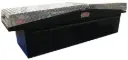 A-LG Series - Aluminum Pickup Truck Crossover Low Profile Gullwing (EZ Grab) Toolboxes, Super Heavy Duty, Smooth Aluminum Body, Double Diamond TP Top Open Lids with Push Button Locks & Pro-Sliding Tray, Smooth TP/Powder Coat Finish 